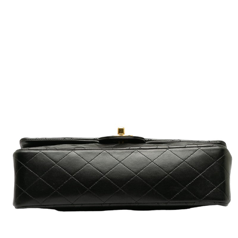 Top Quality Chanel Matrases 25 Double Flap Chain Shoulder Bag Black Leather  Chanel