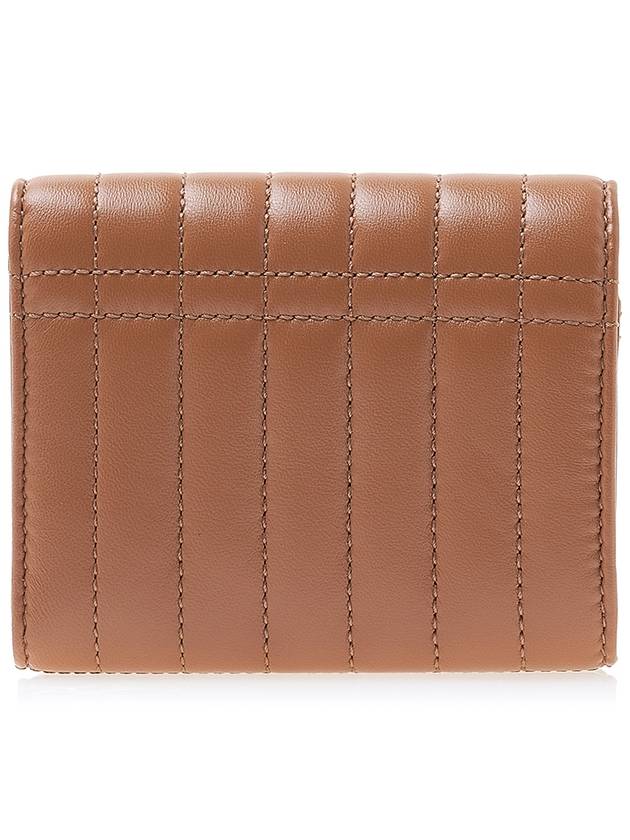 Burberry Quilted Leather Small Lola Half Wallet Brown