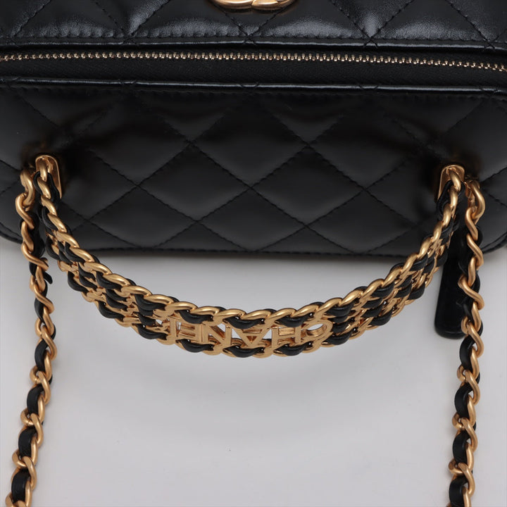 Top Quality Chanel Mattress kin Chain Shoulder Bag Vanity Black Gold