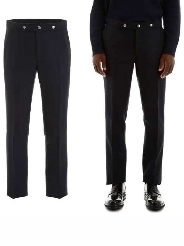 Burberry Triple Stud Classic Fit Straight Pants Black