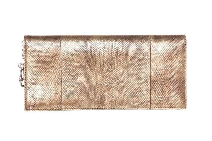 Lady Top quality Dior Gold Lizard Skin Clutch