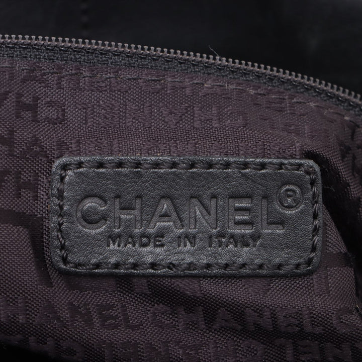 Top Quality Chanel Chocolate Bar  Handbag Black Silver G  7th