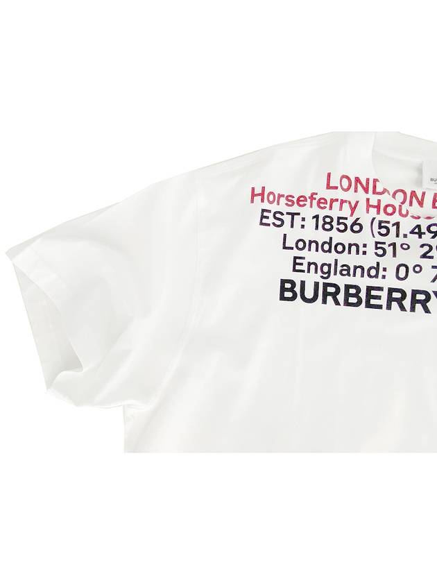 Burberry Location Short Sleeve T-Shirt White