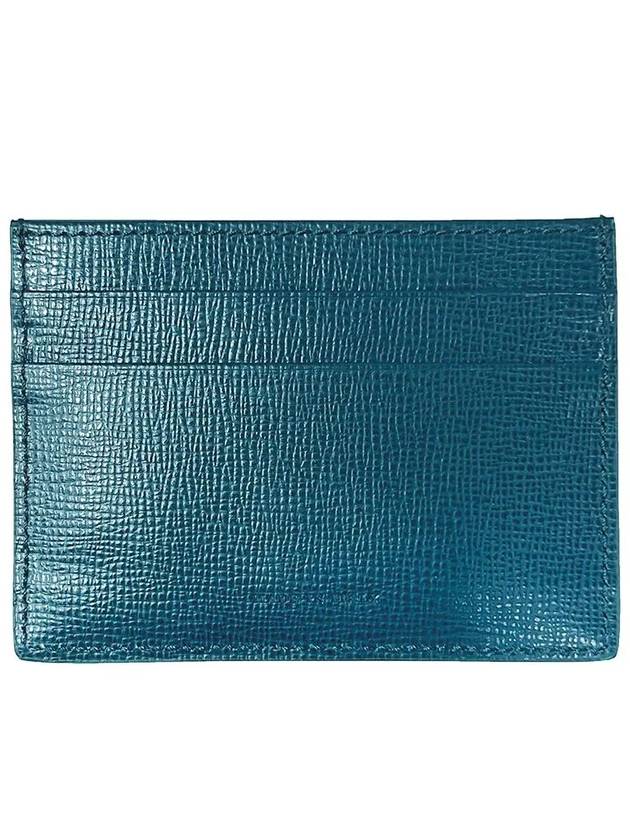 Burberry Sandon Metal Logo Card Wallet Green