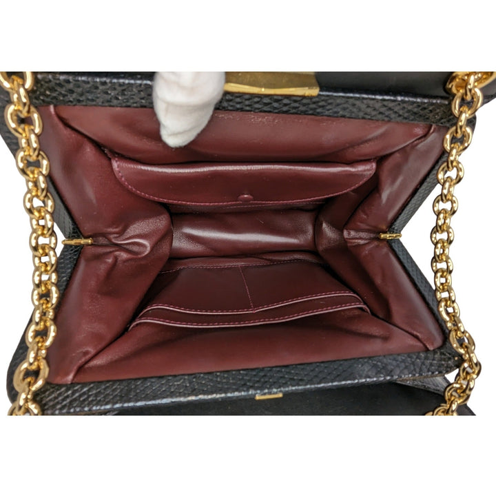 Gucci Zumi Lizard Frame Shoulder Bag