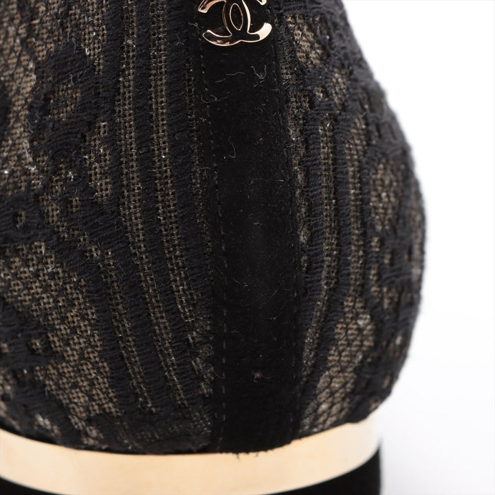 Top Quality Chanel Coco Race Flap Pumps 37  Black Pearl