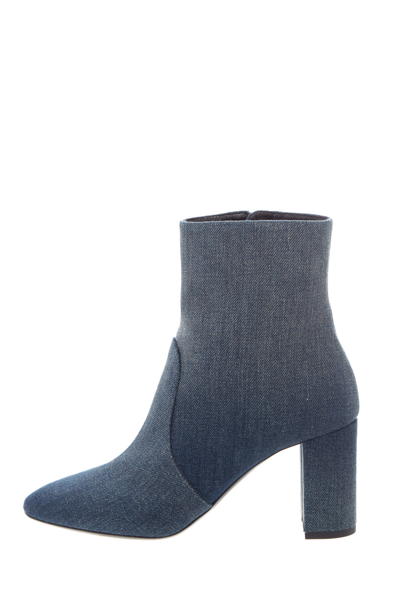 Saint Laurent Denim Heel Booties SZ 38