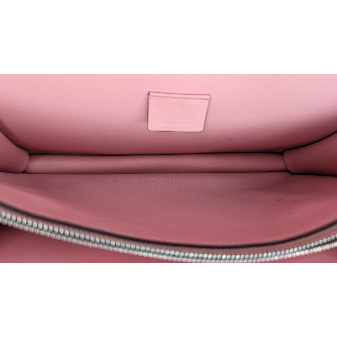Gucci Suede Crystal Small Dionysus Shoulder Bag Peonia