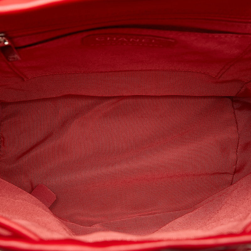 Top Quality Chanel Matrases Coco Rucksack Backpack Red Silver   Chanel