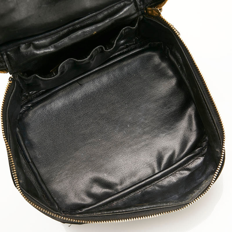 Top Quality Chanel Cocomark Vanity Bag Handbag Black Leather  Chanel