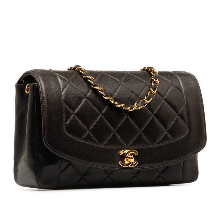 Top Quality Chanel Matrace Dianaflap Chain Shoulder Bag Black G   Chanel