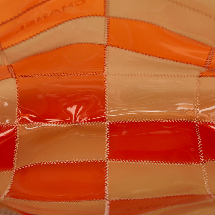 Top Quality Chanel Cleare Bag  Bag houlder Bag Orange Beige Vinyl  CHANEL