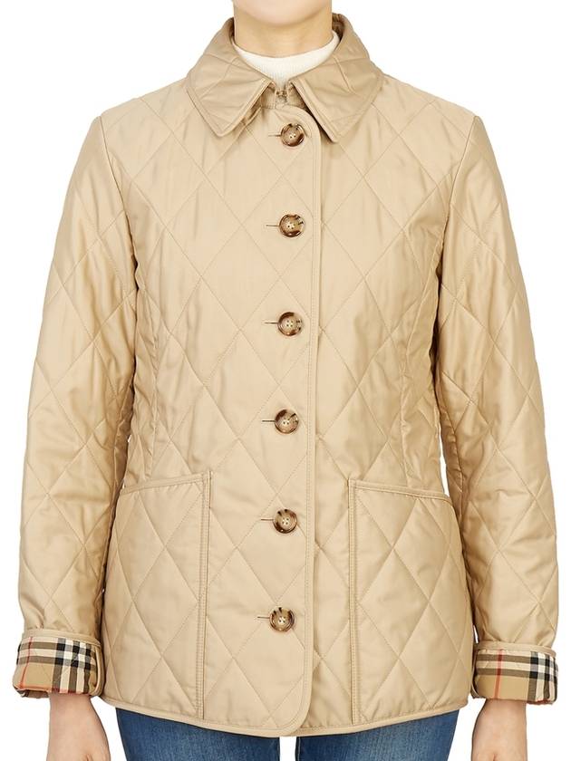 Burberry Diamond Quilted Thermoregulated Jacket New Chino Beige