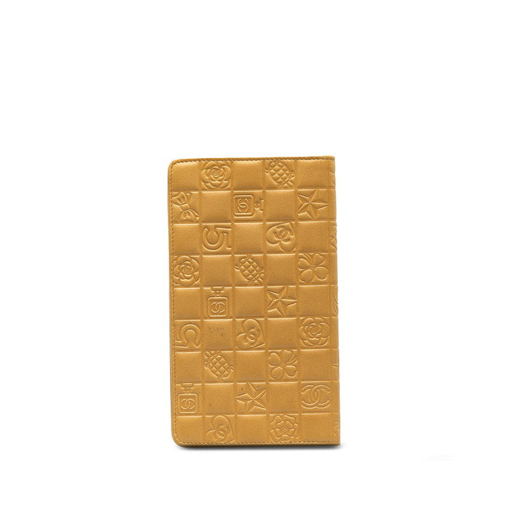 Top Quality Chanel Chocolate Bar Icon Long Wallet Beige Leather Lady Chanel
