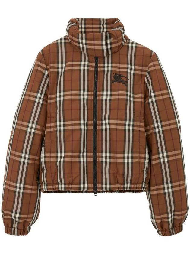 Burberry Check Nylon Down Padding Dark Birch Brown
