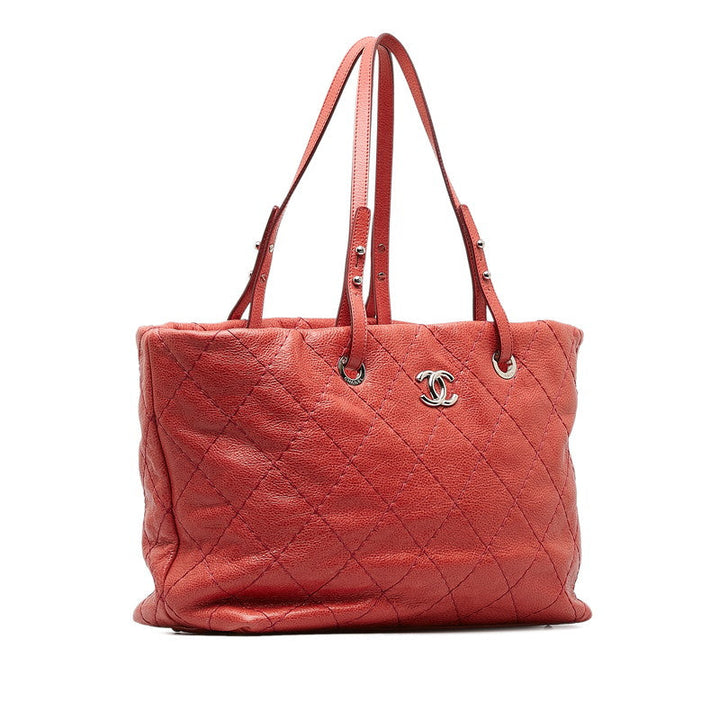 Top Quality Chanel Wild tick Onza Road  Bag Pink Leather  Chanel