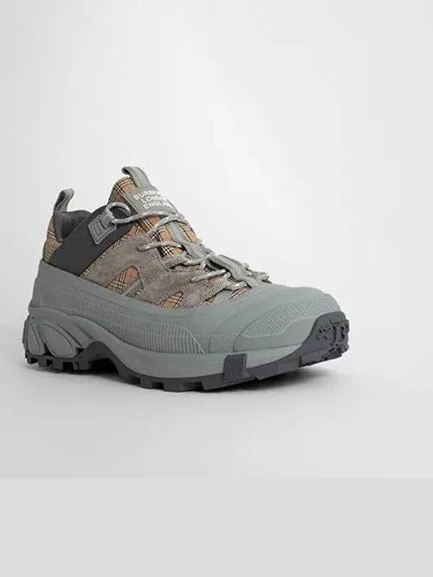 Burberry Vintage Check Suede Low Top Sneakers Grey