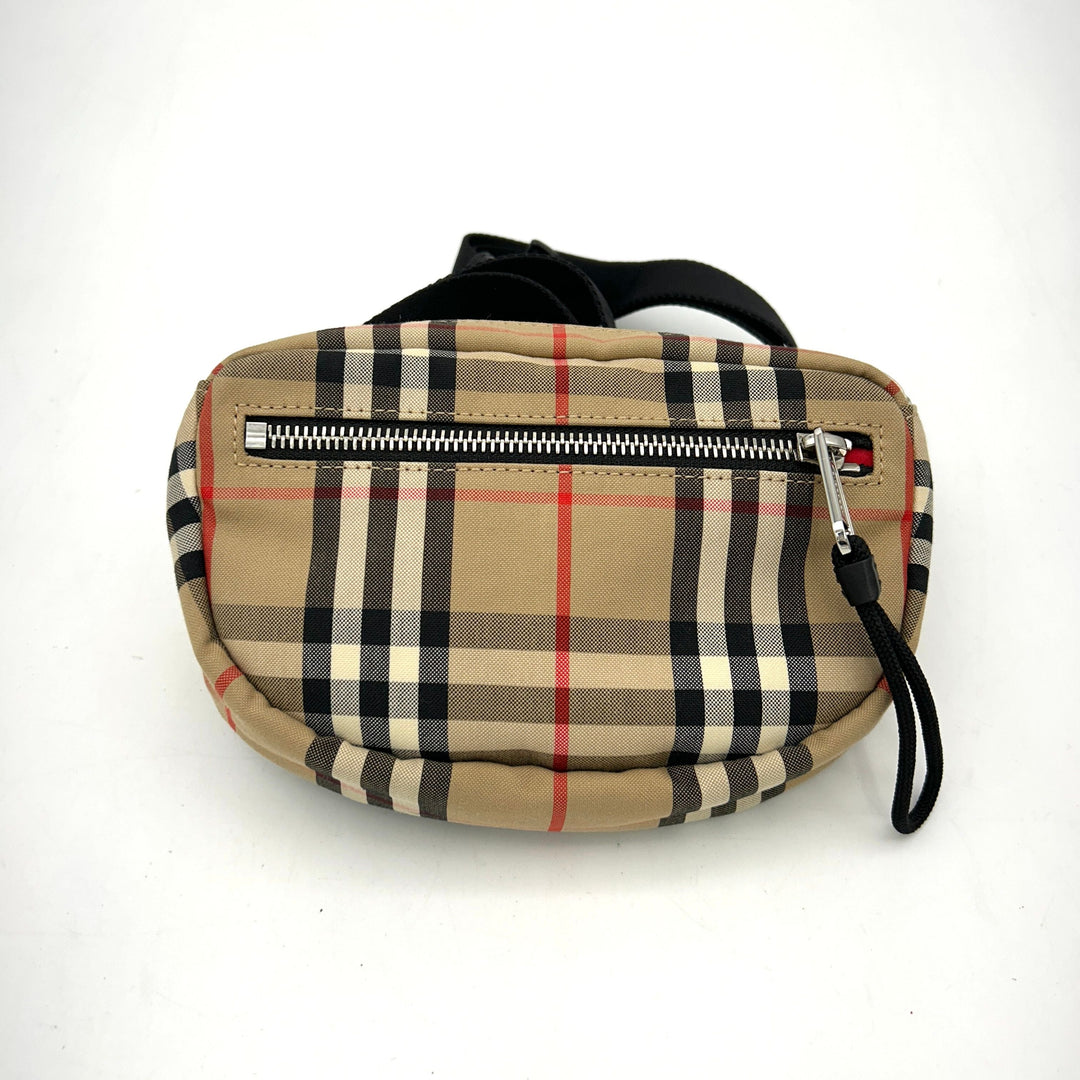 Burberry Nylon Vintage Check Small Cannon Bum Bag Archive Beige LA31345