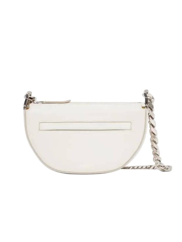 Burberry Olympia Zipper Chain Mini Shoulder Bag White