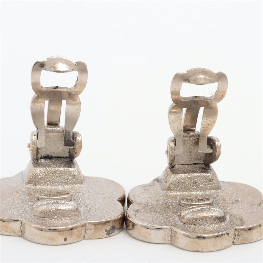 Top Quality Chanel Camera 98P ear rings for both ears metal silver,