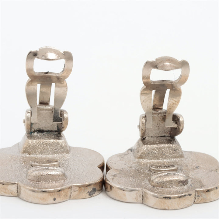 Top Quality Chanel Camera 98P ear rings for both ears metal silver,
