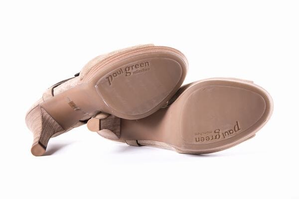 Paul Green Taupe T-Strap Heels SZ 6.5 sale