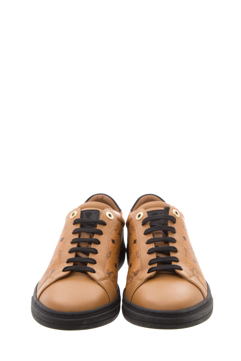 MCM Monogram Leather Sneakers SZ 41