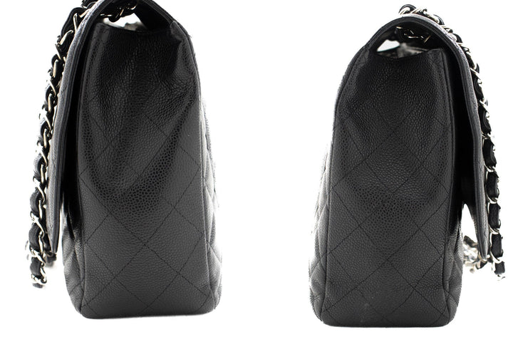 Top Quality Chanel Caviar Grained Calfskin New Chain Shoulder Bag Black 13"