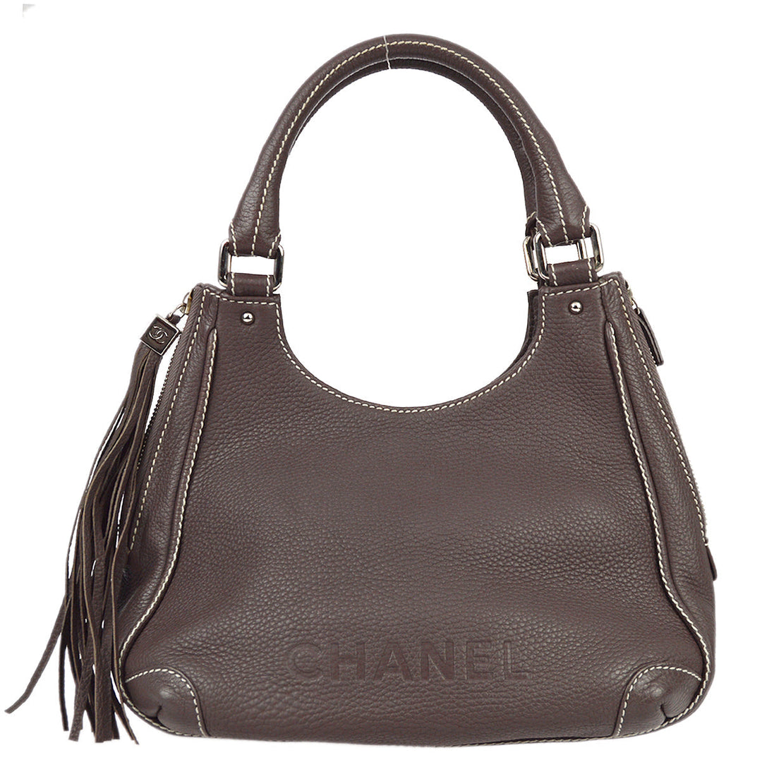 Top Quality Chanel 2003-2004 Brown Hobo Handbag