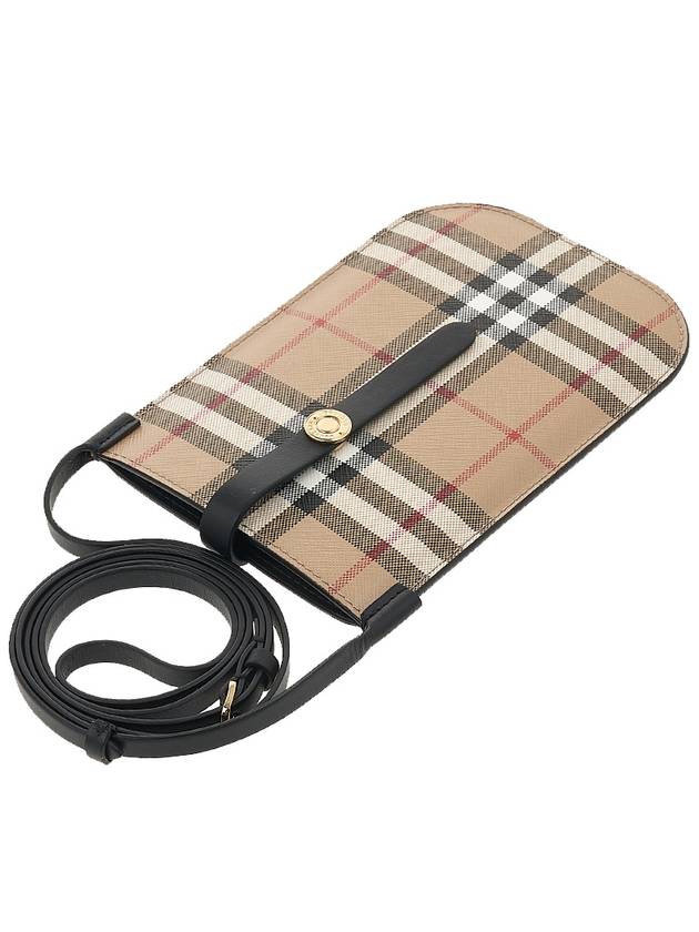 Burberry Vintage Check And Strap Phone Case Beige Black