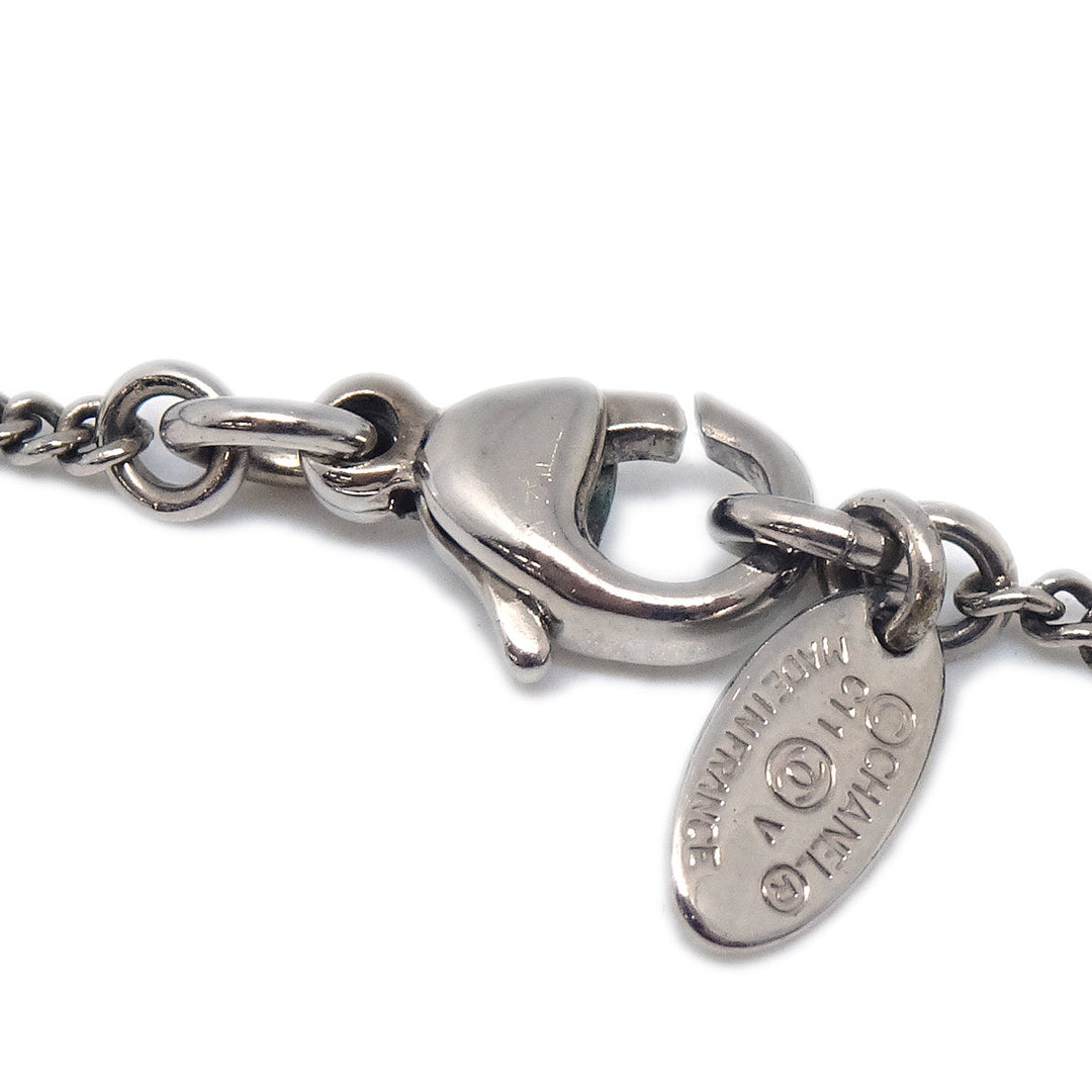 Top Quality Chanel 2011 Crystal & Silver CC Necklace