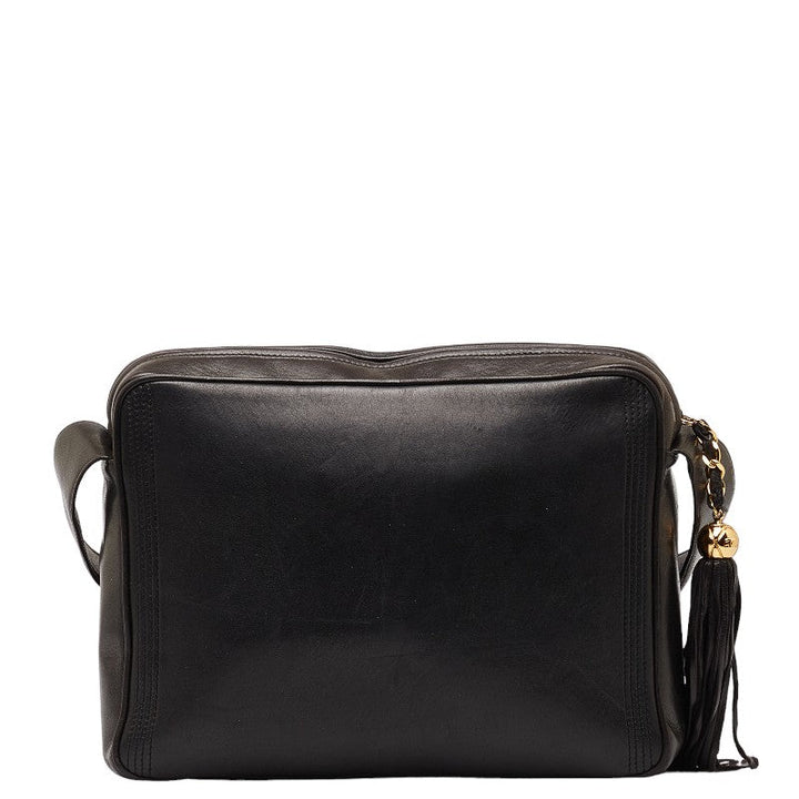 Top Quality Chanel Coco Fringe One-Shoulder Bag Black Leather  Chanel