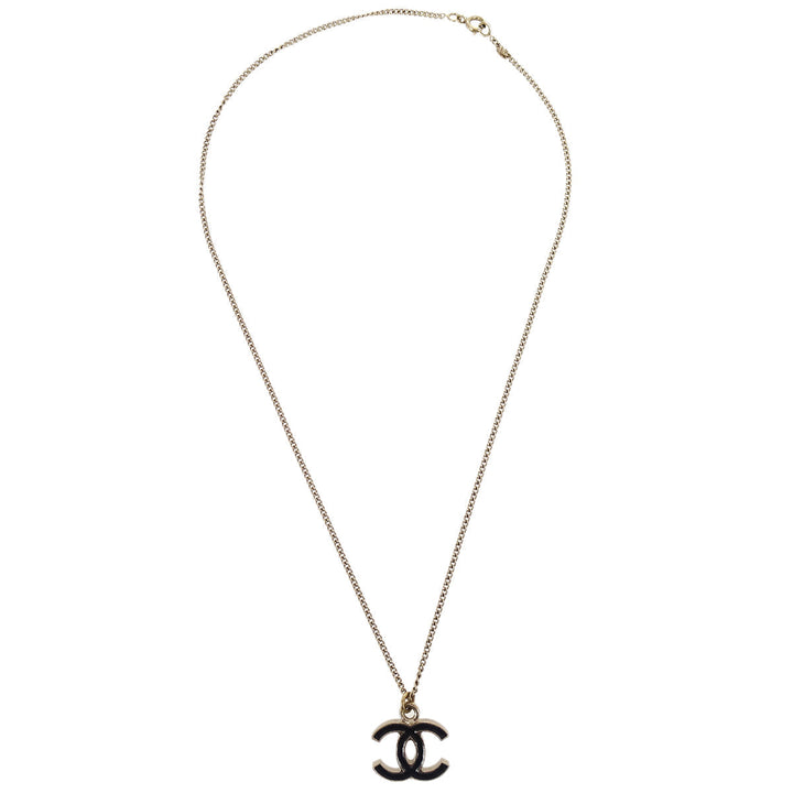Top Quality Chanel CC Chain Necklace Pendant Gold 05V