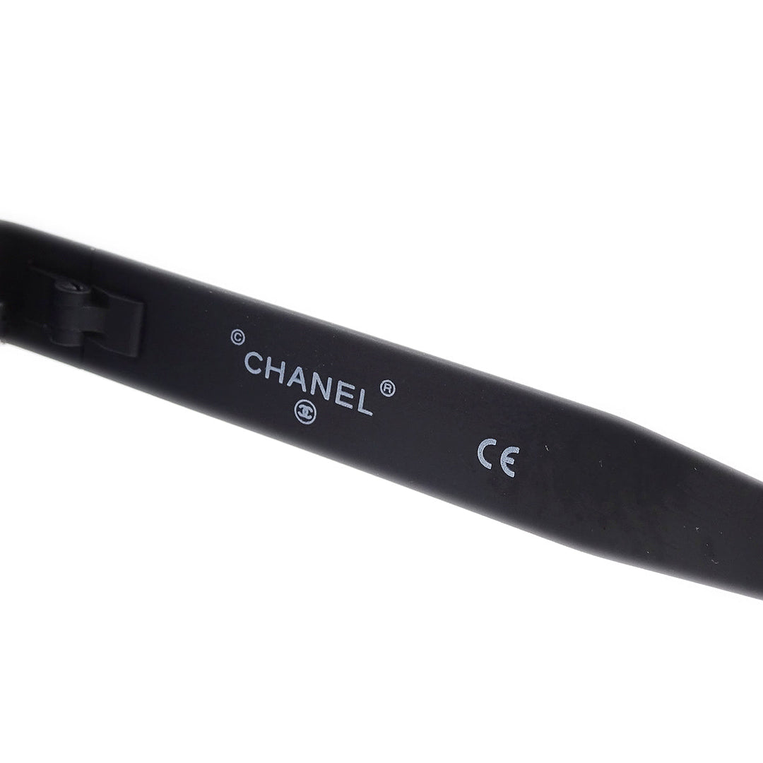 Top Quality Chanel Black Round Sunglasses Eyewear
