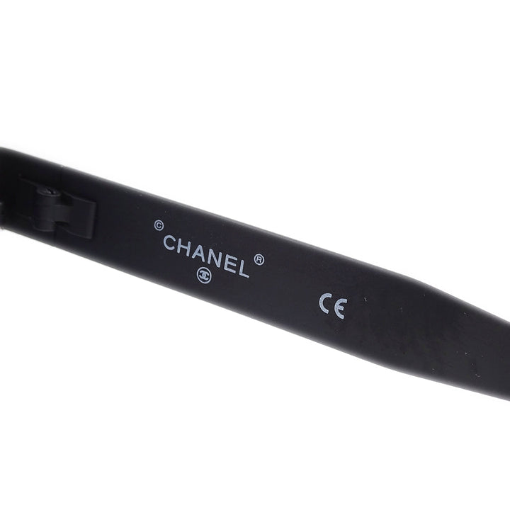 Top Quality Chanel Black Round Sunglasses Eyewear