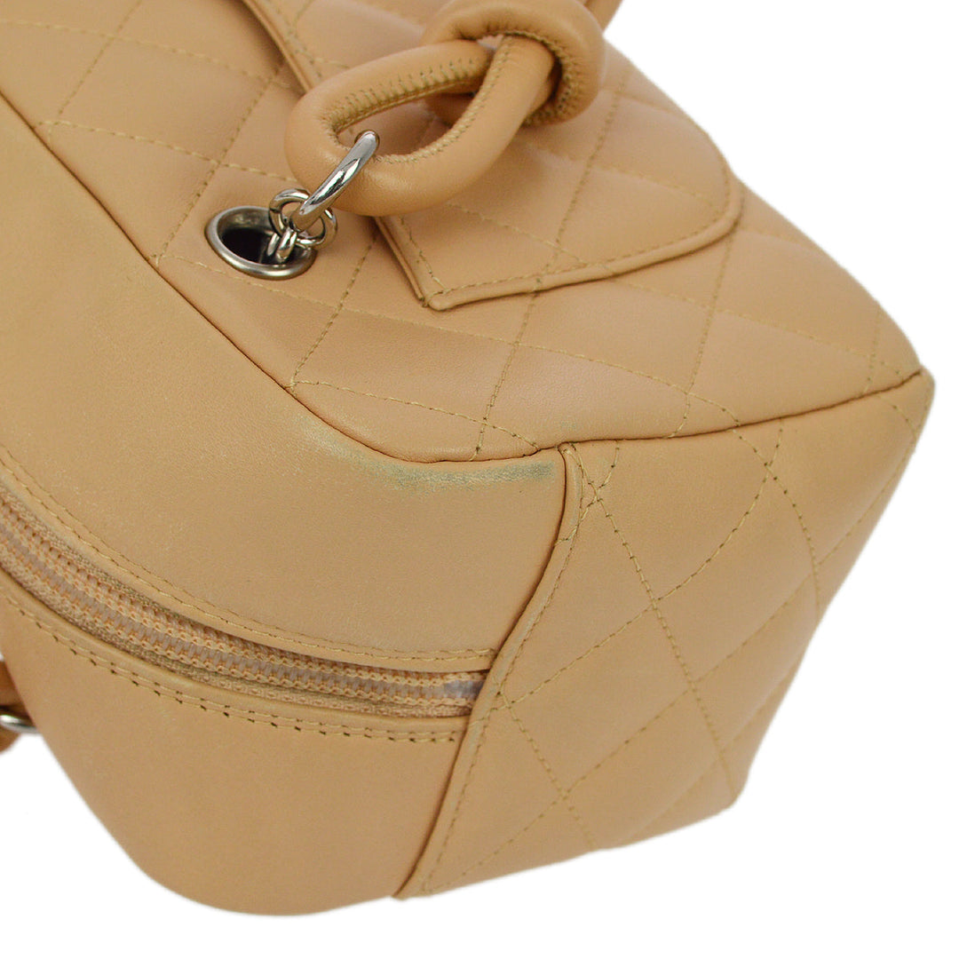 Top Quality Chanel Beige Calfskin Cambon Ligne Handbag