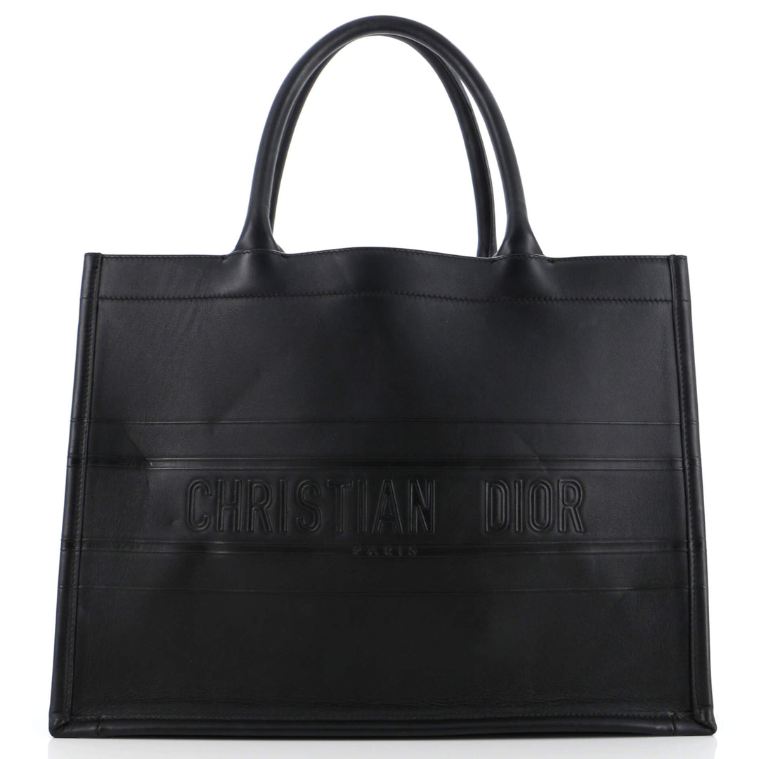 Top quality Dior Book Tote Oblique Embossed Calfskin Medium