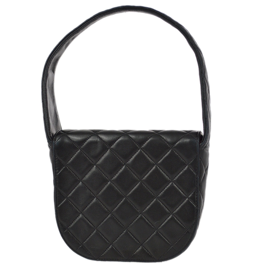Top Quality Chanel 1991-1997 Black Lambskin Handbag