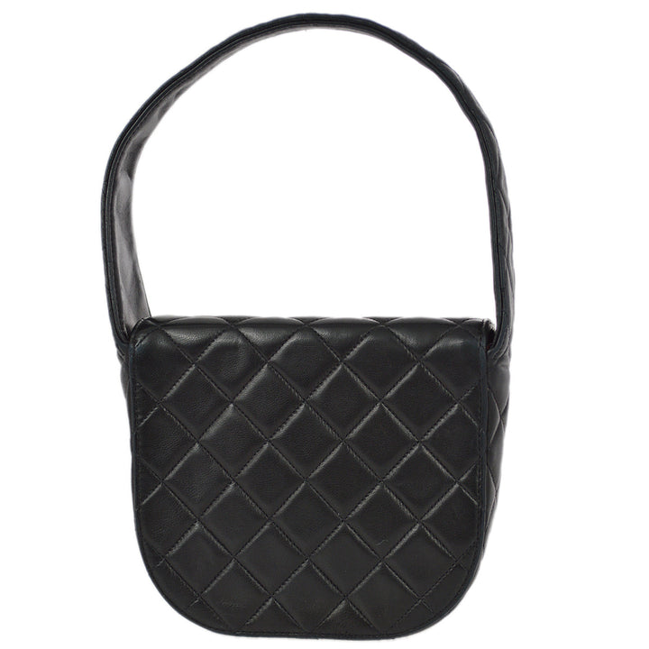 Top Quality Chanel 1991-1997 Black Lambskin Handbag