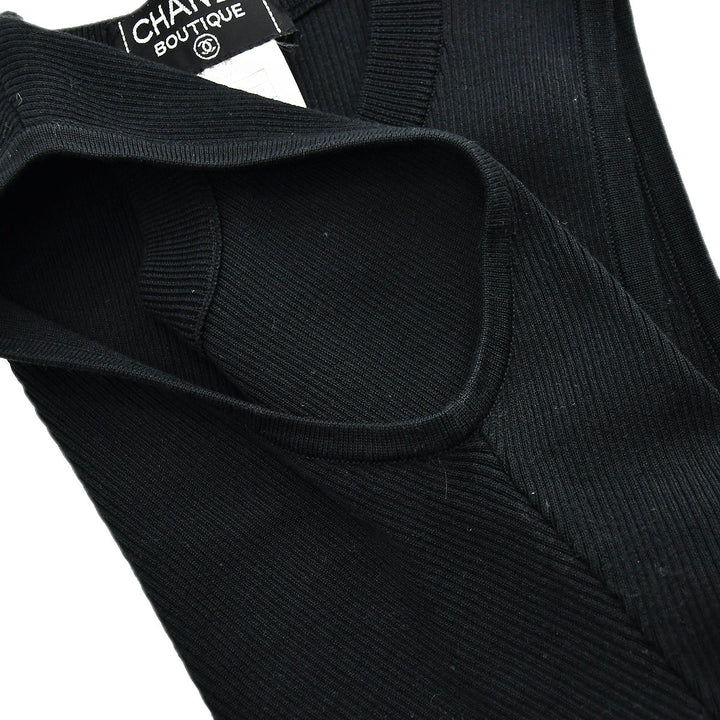 Top Quality Chanel Sleeveless Tops Black