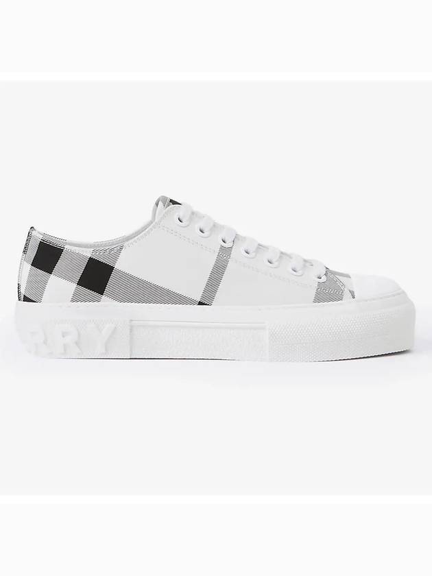 Top Quality Burberry Check Cotton Low Top Sneakers Black White