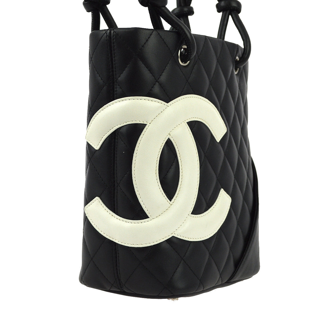 Top Quality Chanel Black Calfskin Cambon Ligne Tote Handbag