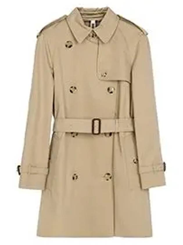 Burberry Short Gabardine Trench Coat Honey
