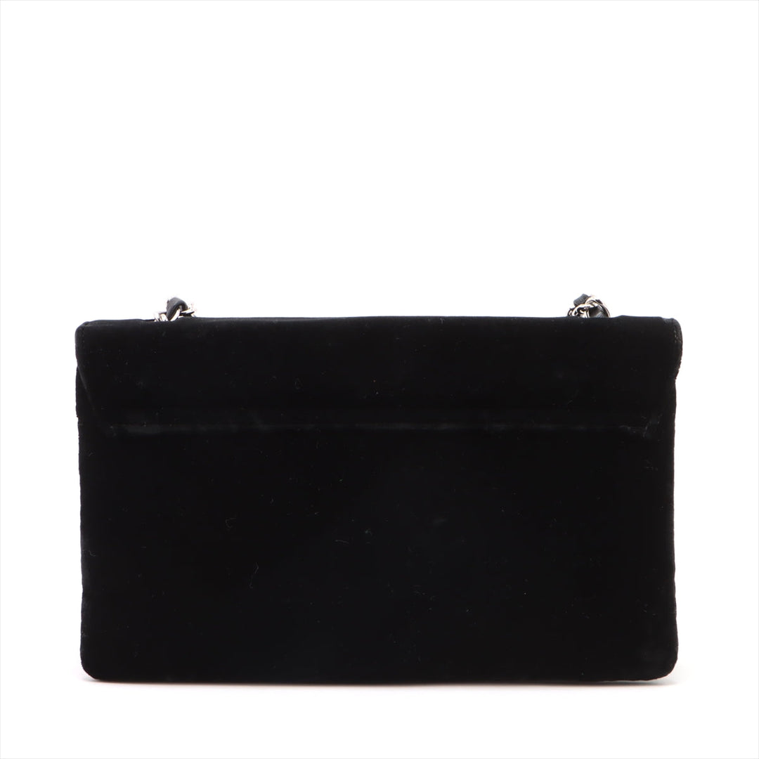 Top Quality Chanel Camelia Belbet X Leather Chain Shoulder Bag Black Silver G