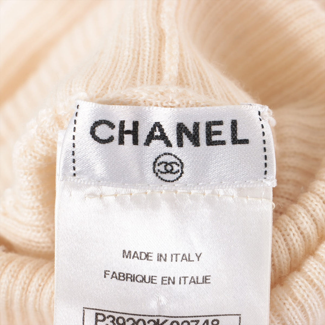 Top Quality Chanel Coconut Button 11 Years Casimir Hynecknit 36  Beige P39