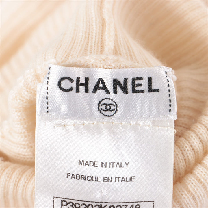 Top Quality Chanel Coconut Button 11 Years Casimir Hynecknit 36  Beige P39