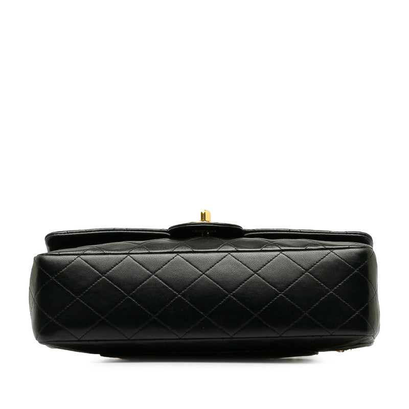 Top Quality Chanel Mattress Double Flat Chain houlder Bag No. 2 Black Gold   CHANEL