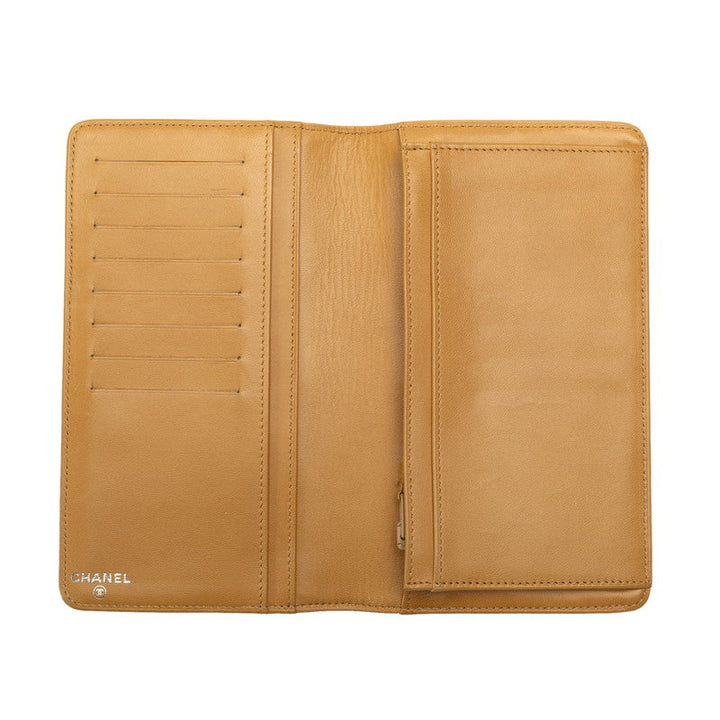 Top Quality Chanel Top Quality Chanel Long Wallet Leather Beige Ladies Market
