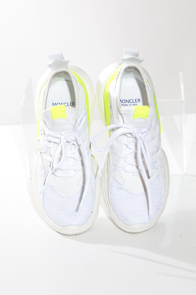 Moncler White Taiss Low Top Sneakers SZ 35
