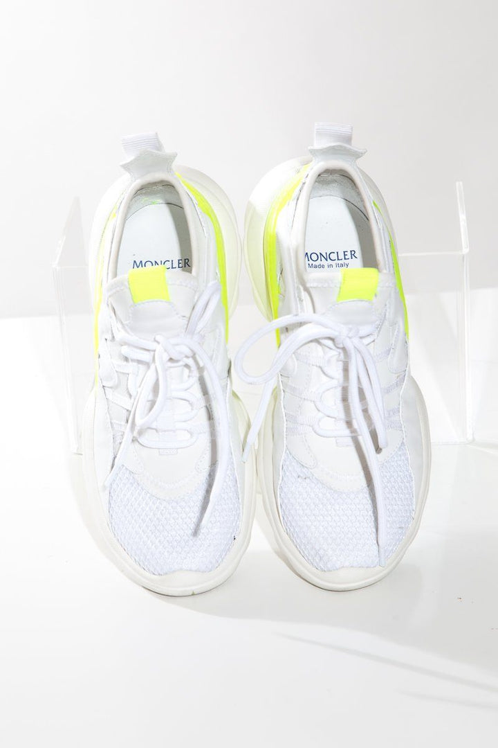 Moncler White Taiss Low Top Sneakers SZ 35